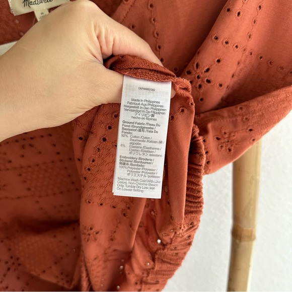 Madewell Embroidered Crop Top Sz M NWT - Picture 5 of 6